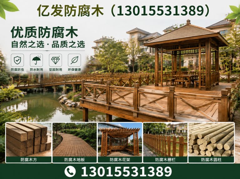 上街区郑州防腐木厂家展示图