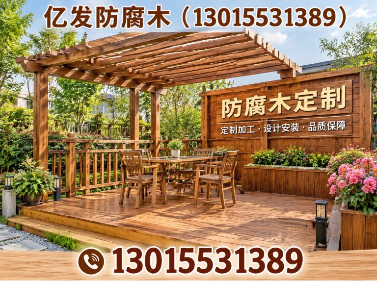 上街区防腐木凉亭展示图